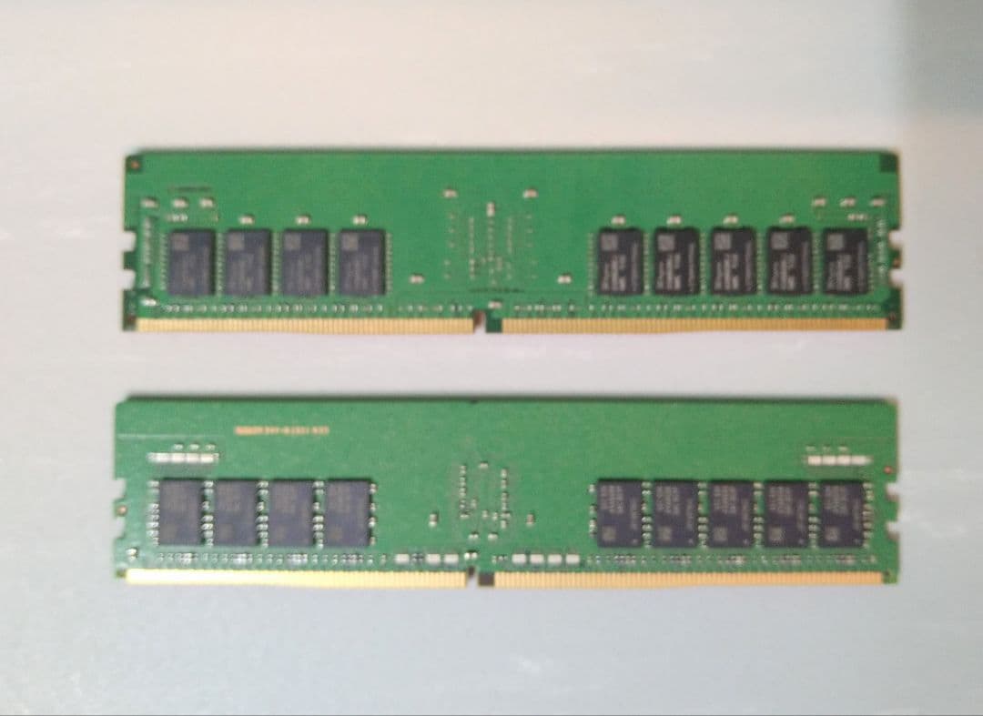 SKhynix,SAMSUNG 16Gb 2Rx8 2枚
