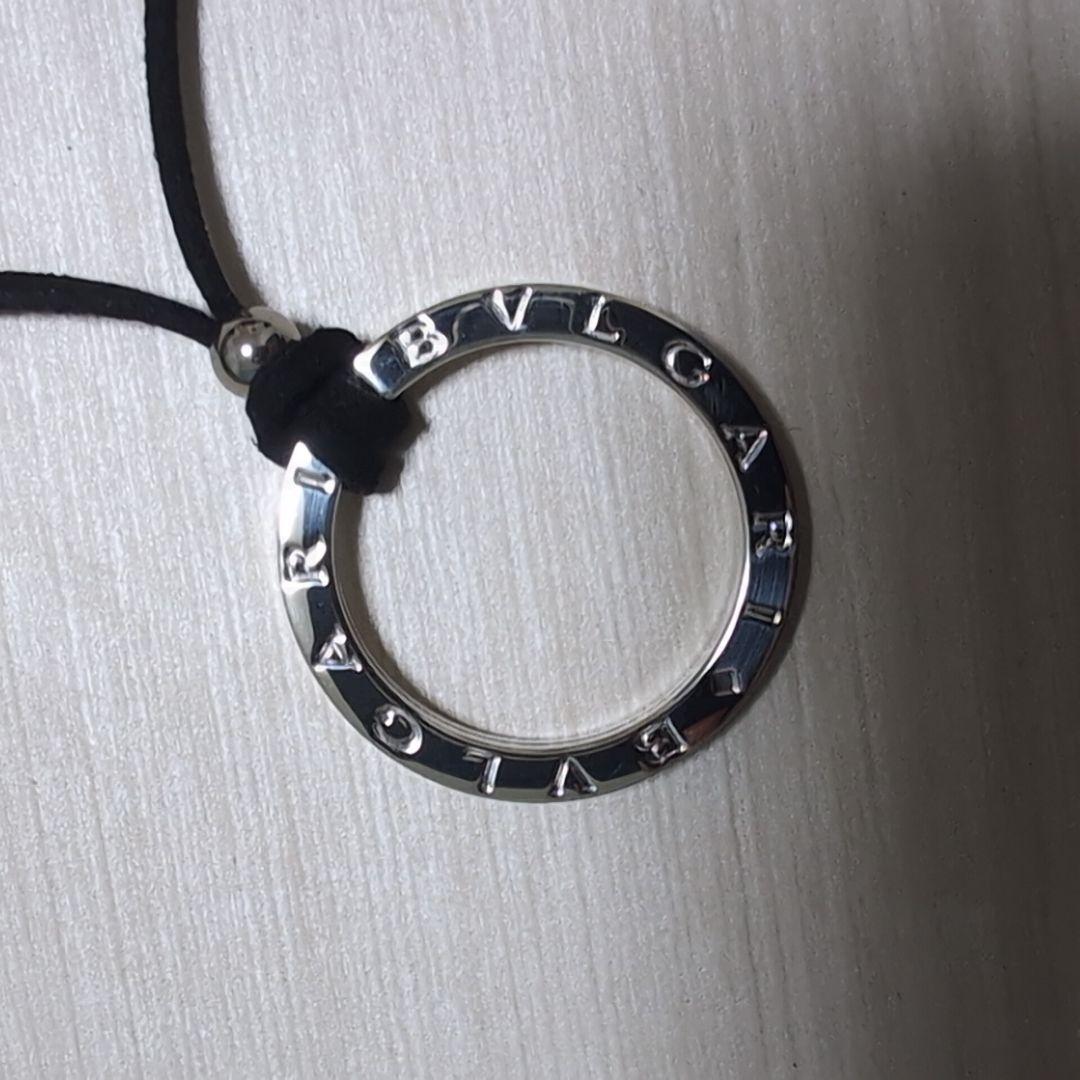極美品 BVLGARI ブルガリシルバー キーリング チョーカー付 ネックレス