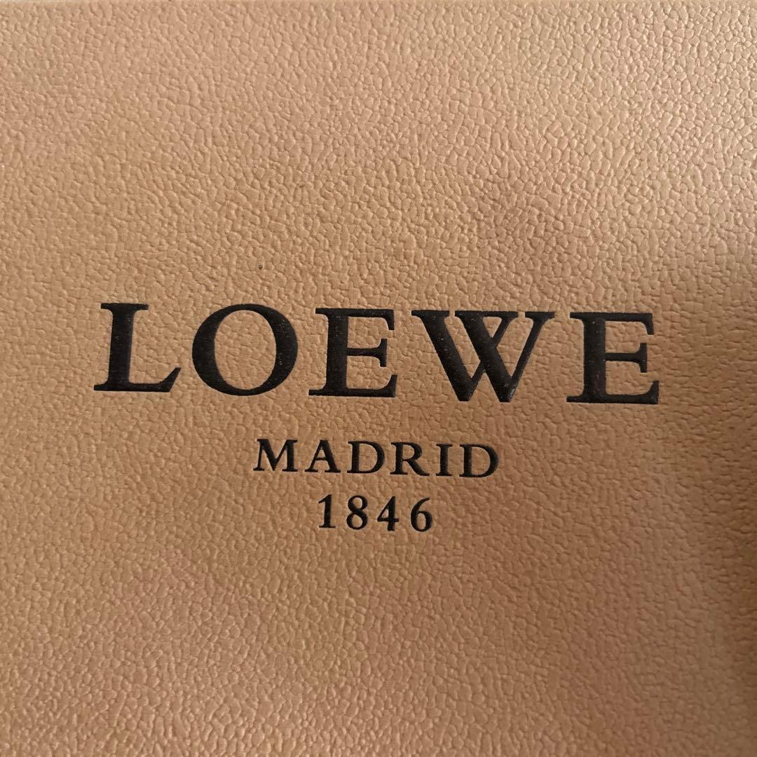 LOEWE アナグラム黒二つ折り財布黒