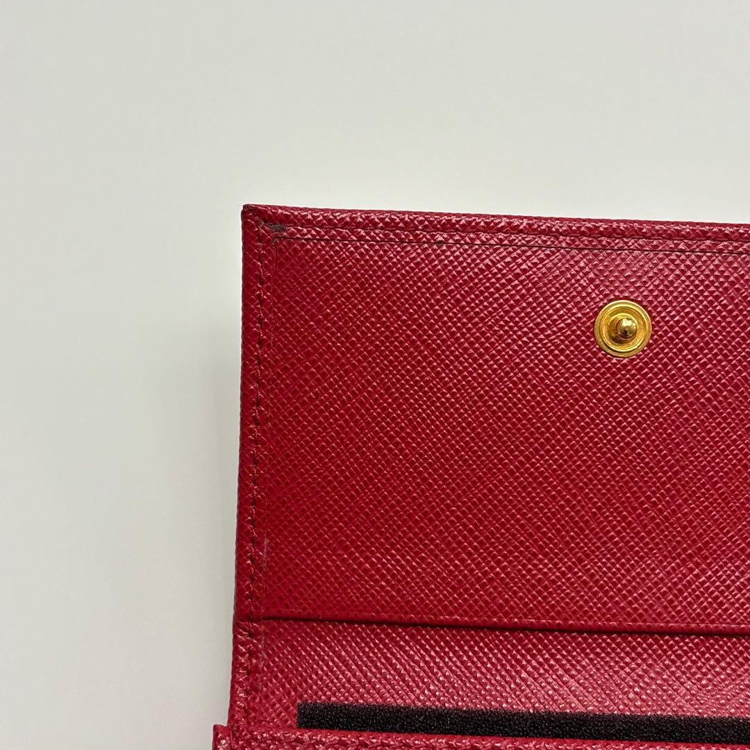 PRADA プラダ 紙袋 財布 正規品 名刺入れ レッド