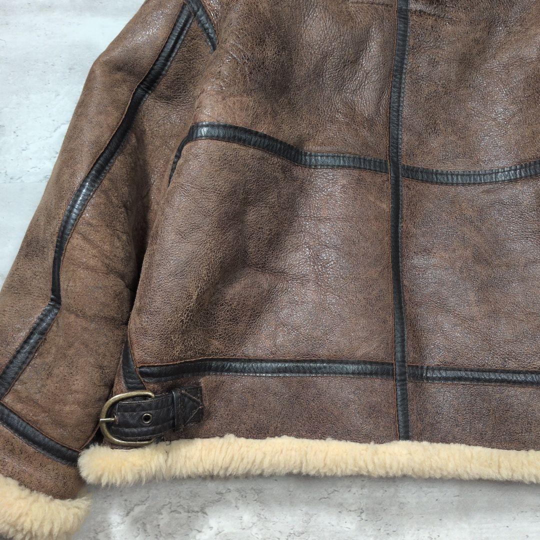【90s_vintage】B-3リアルレザーMoutonFlightJacket
