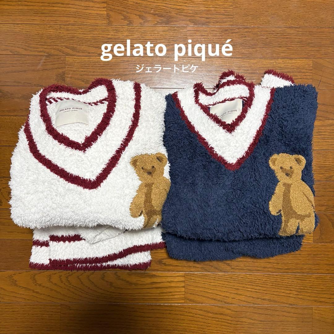 ジェラートピケ　ペア　セット