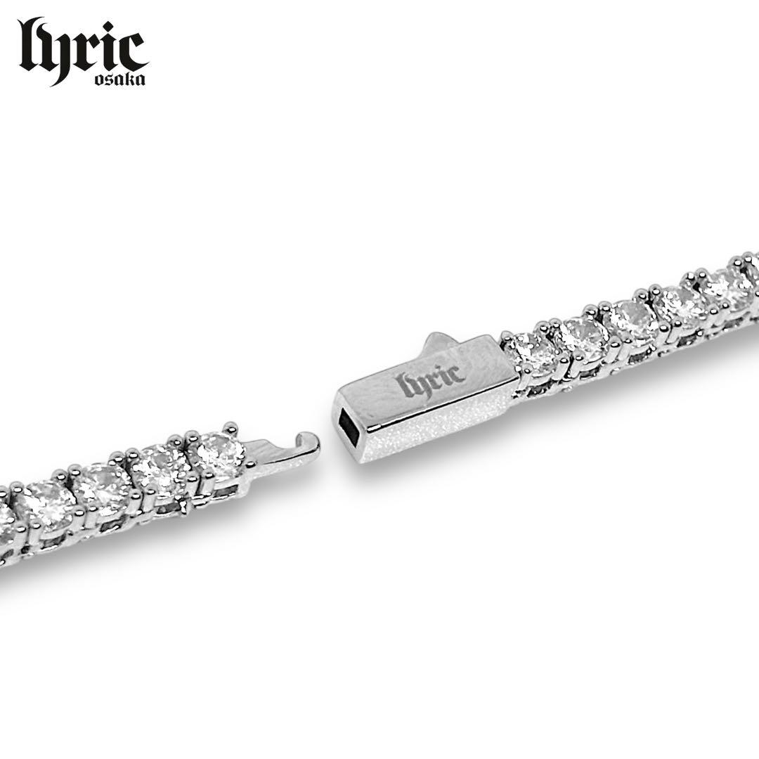 テニスチェーン シルバー 3mm 50cm テニスネックレス ブリンブリン