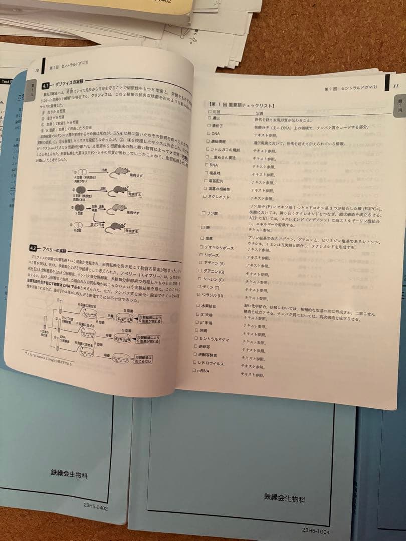 ぜ*屋様 鉄緑会高二生物一式