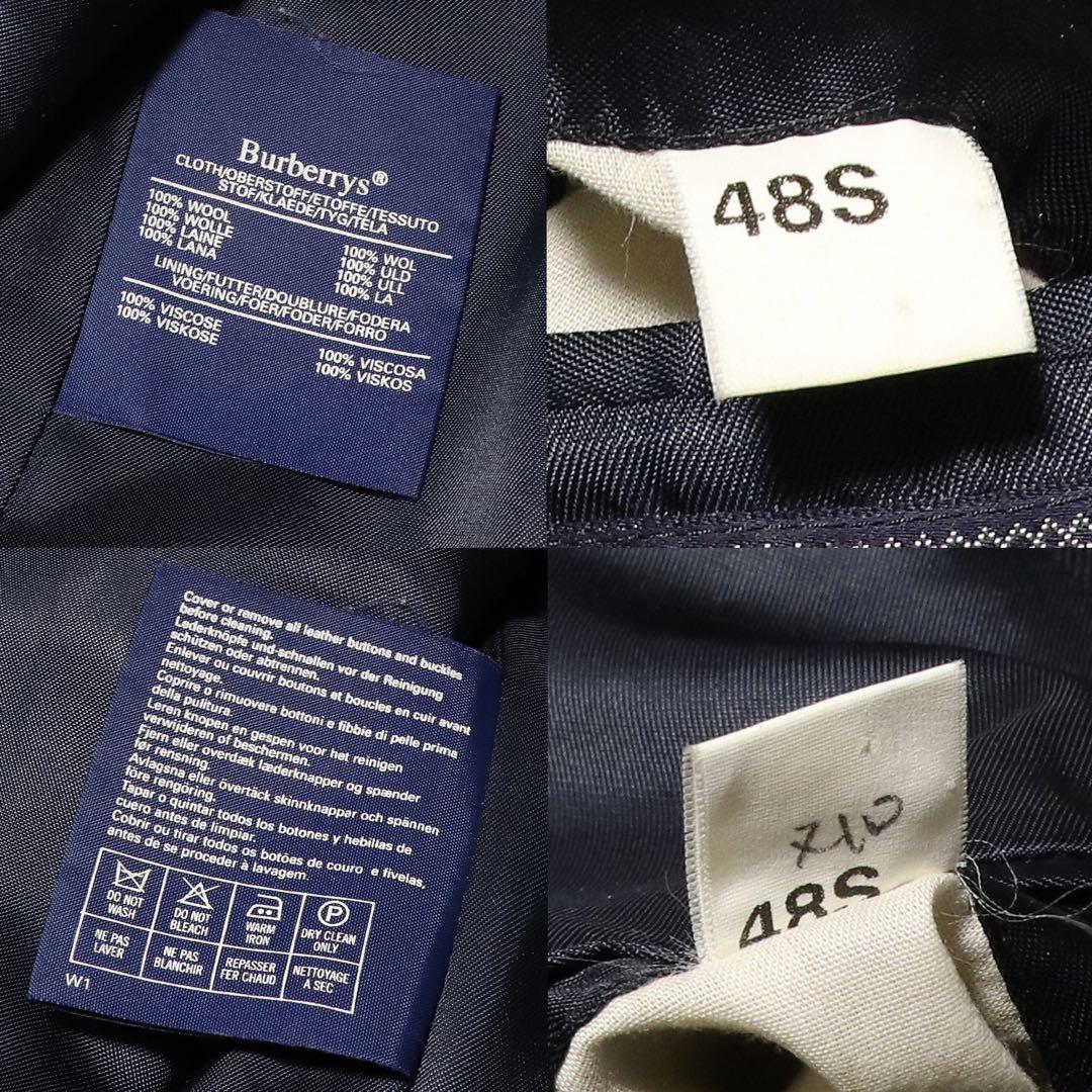 英国製★BURBERRY★紺ブレ 金ボタン★ダブルブレザージャケット★ネイビー