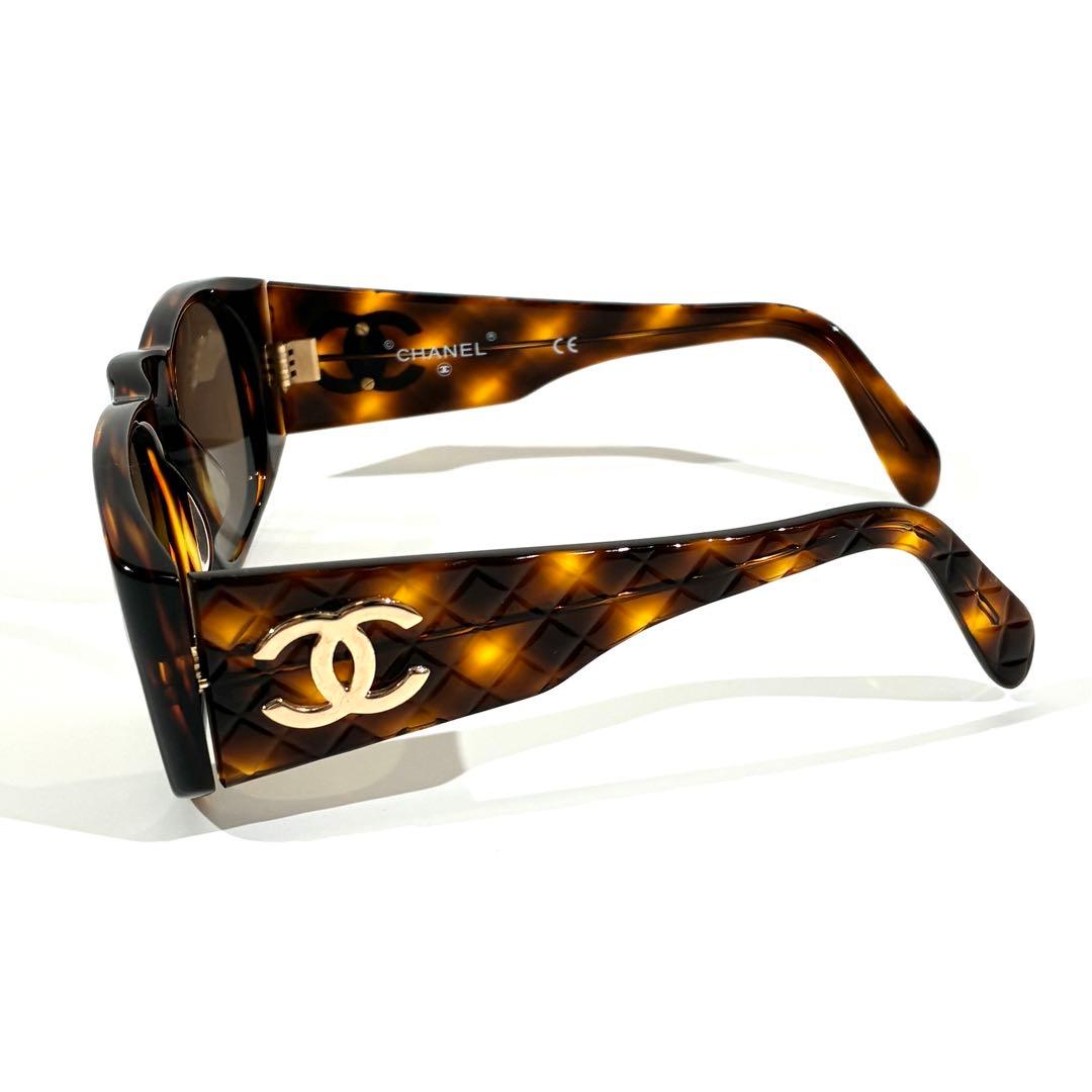 CHANEL シャネル サングラス ココマーク マトラッセ べっ甲