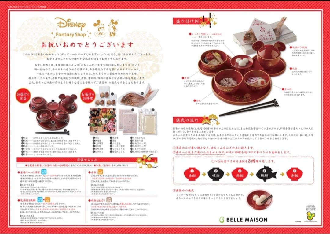 ミッキー　お食い初め