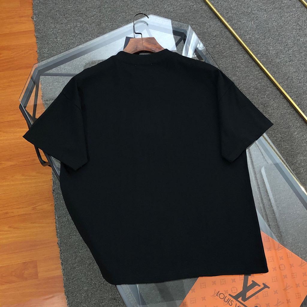 PRADA プラダ Tシャツ ブラック メンズ トライアングルロゴプレート