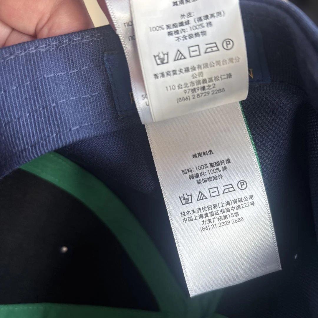新古品Poloメンズキャップ　紺色