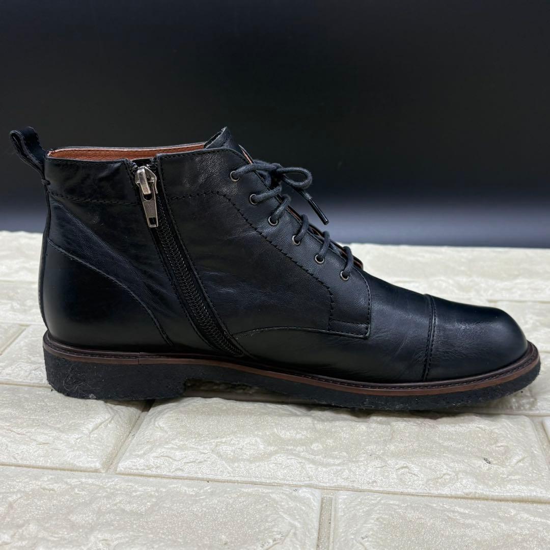 【美品】マーガレットハウエルアイデア レースアップブーツ 23.5 サイドジップ