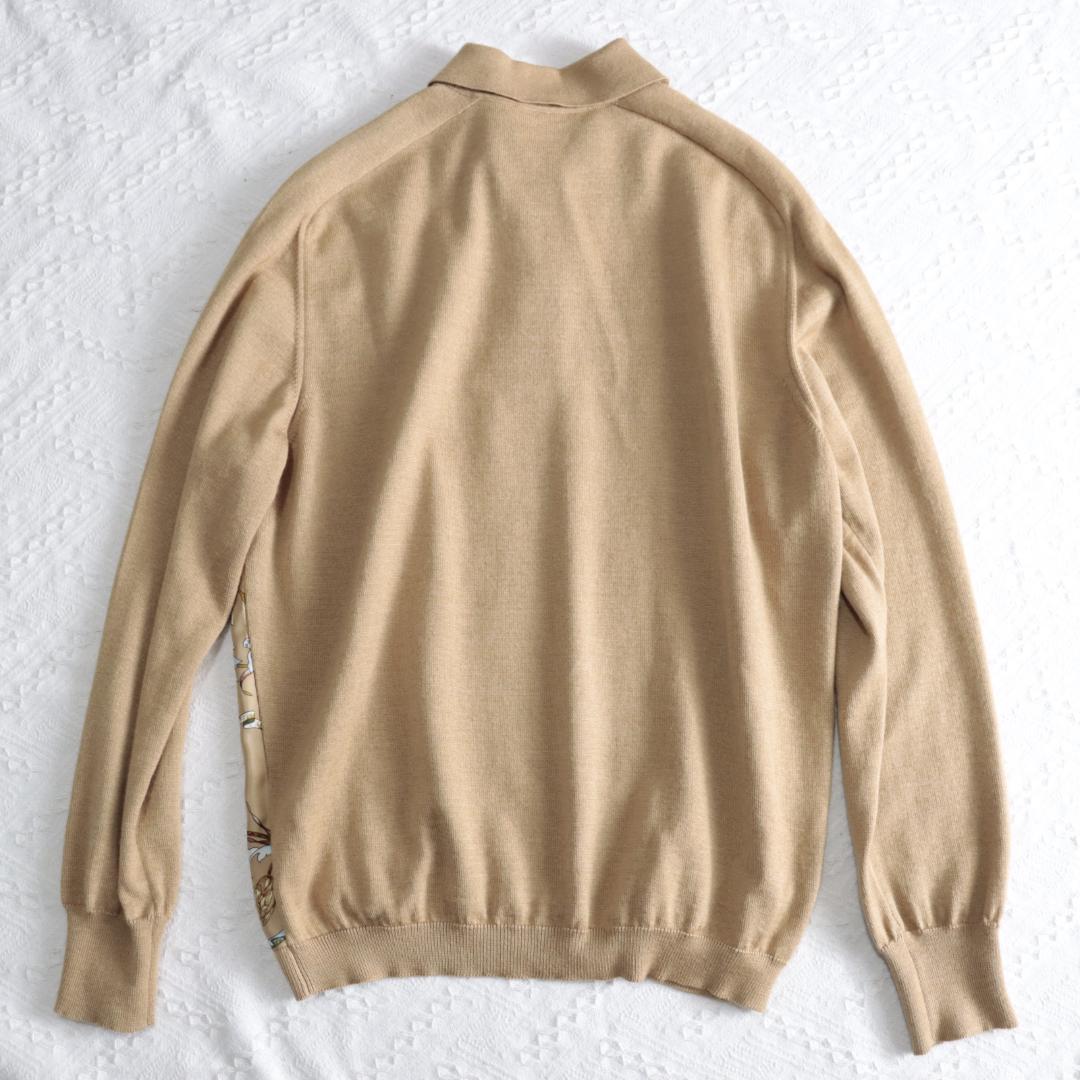 極美品！エルメス　カシミヤ×シルク　ニットブラウス　ポロシャツ