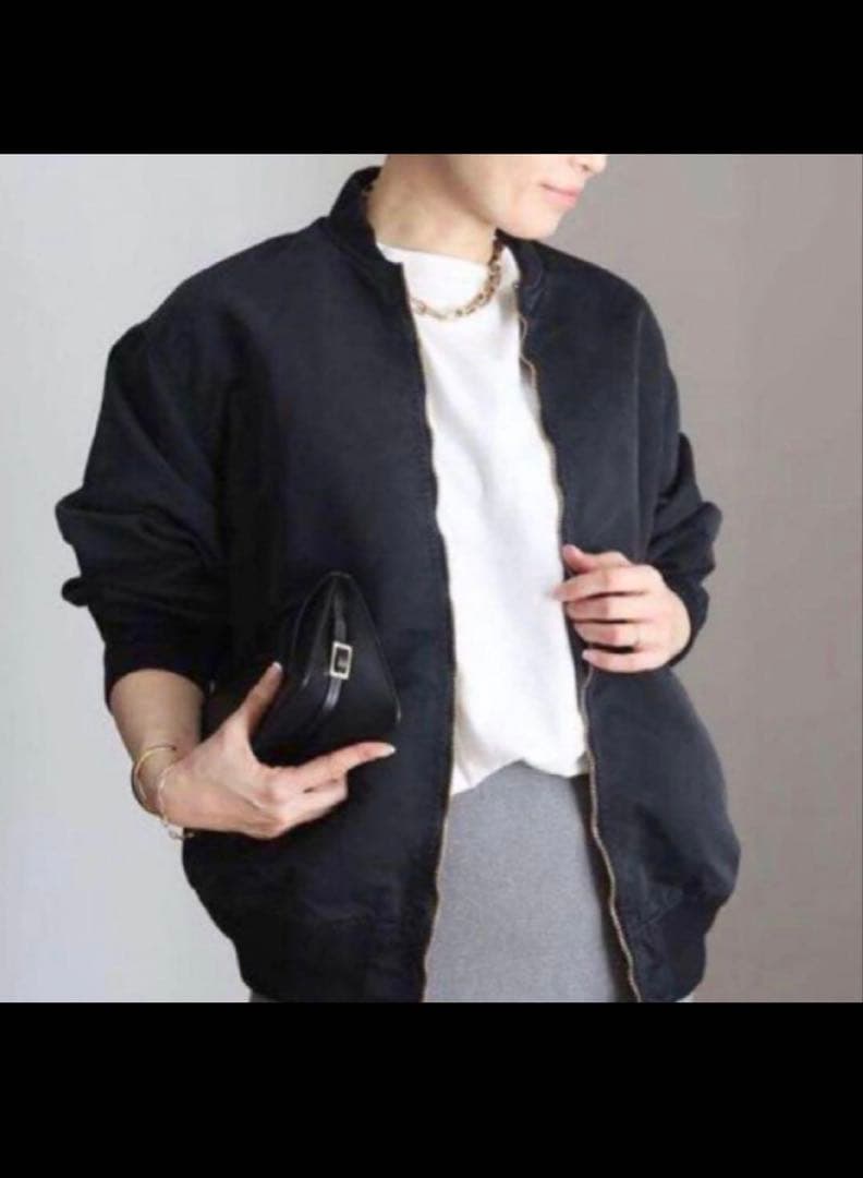 定価50490円 Deuxieme Classe ミリタリーブルゾン ブラック