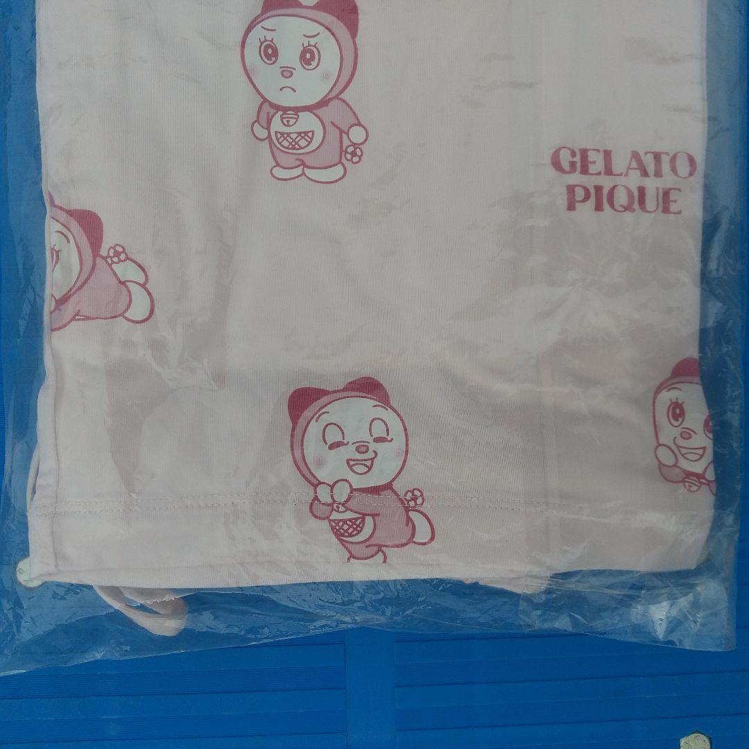 未使用品 ジェラートピケ 総柄ロングパンツ ドラミちゃんコラボ