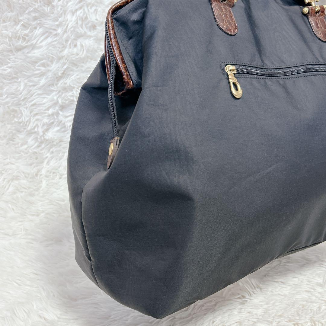 ✨美品✨BALENCIAGA バレンシアガ デカロゴ ナイロン ボストンバッグ