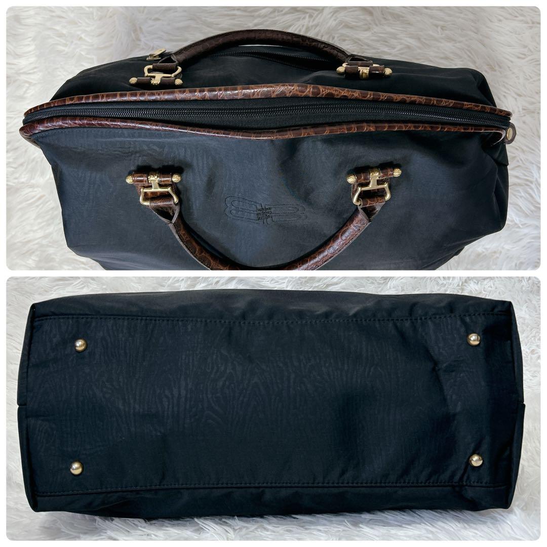✨美品✨BALENCIAGA バレンシアガ デカロゴ ナイロン ボストンバッグ