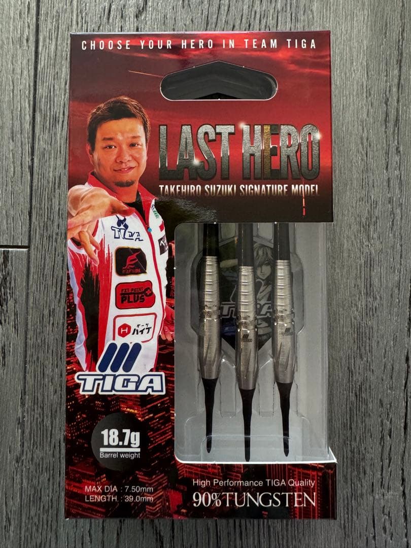 【新品】ティガ ラストヒーロー 2BA 鈴木猛大選手モデル ダーツ バレル