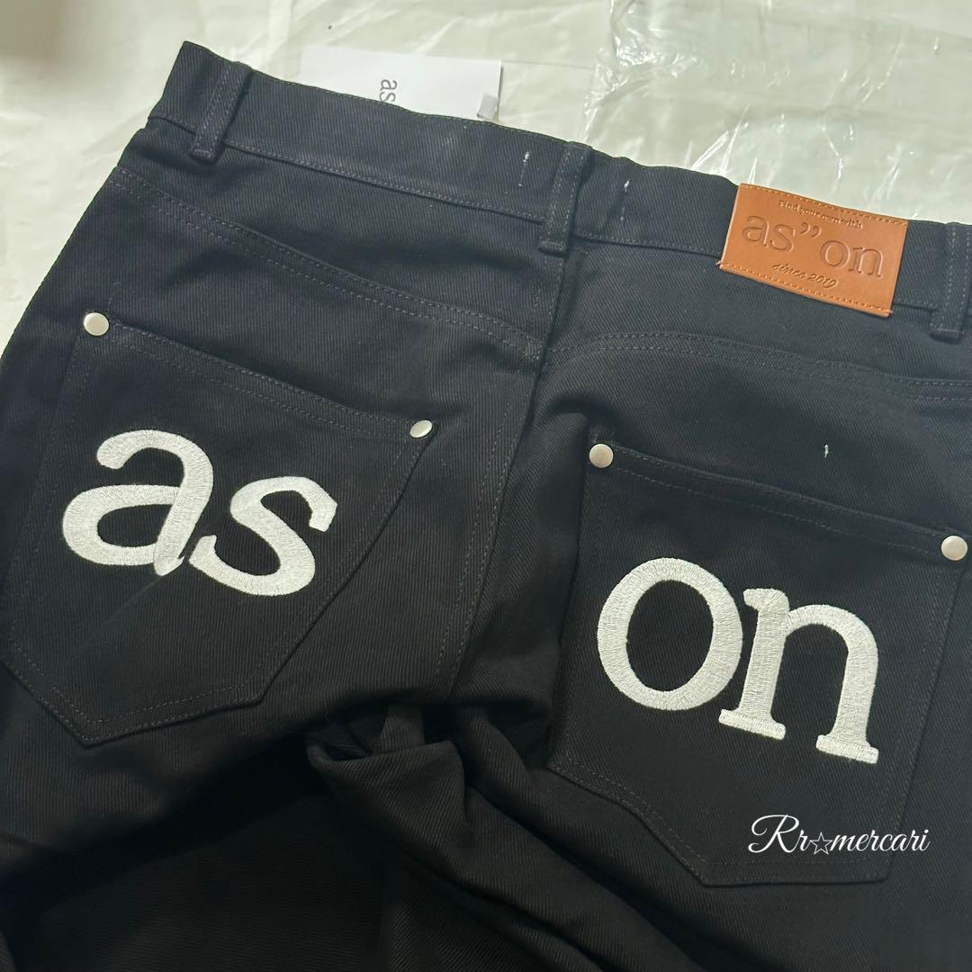 新品★即日発送★韓国ASON as''on ブラック デニムパンツ　S　/v3