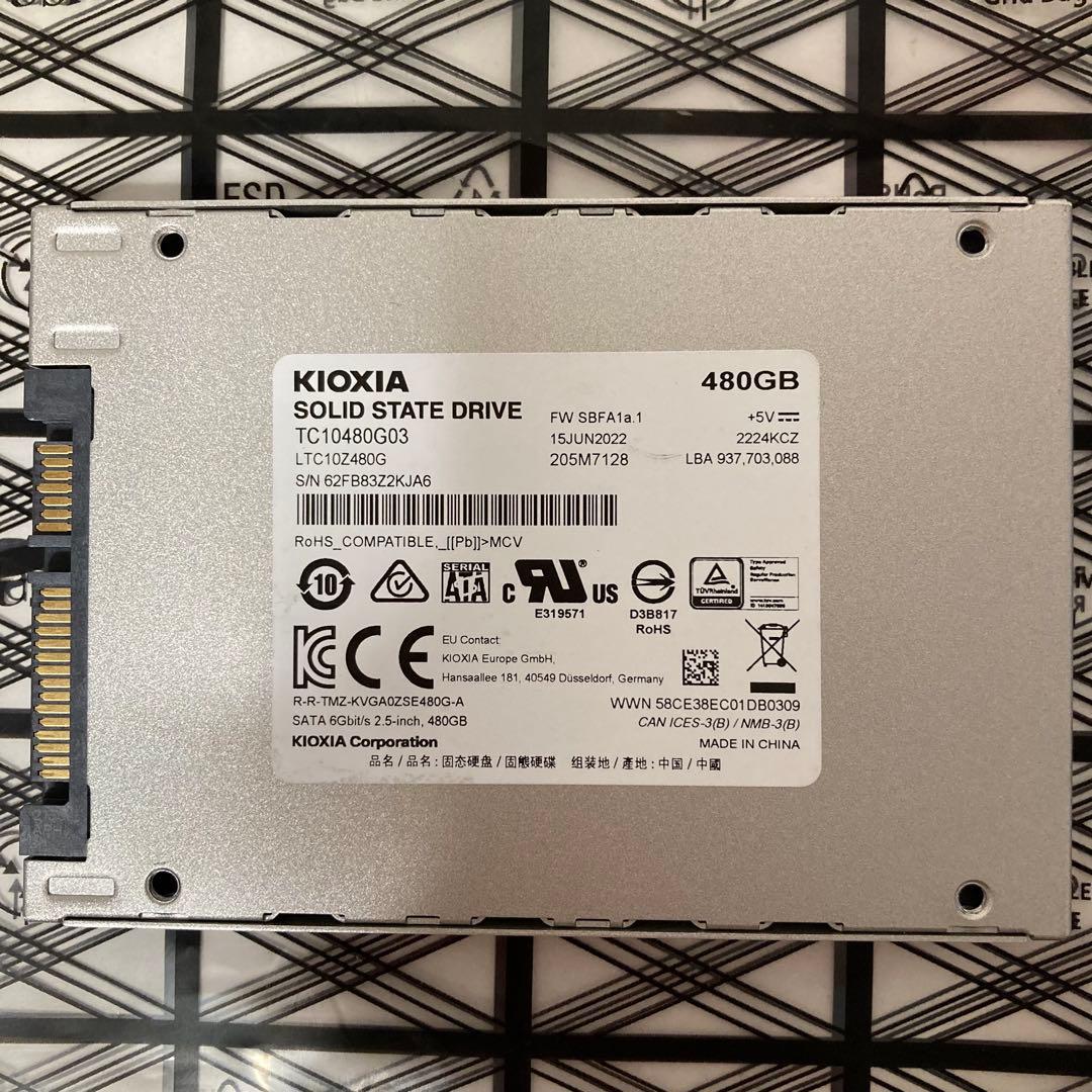 内蔵型SSD KIOXIA SATA SSD 480GB