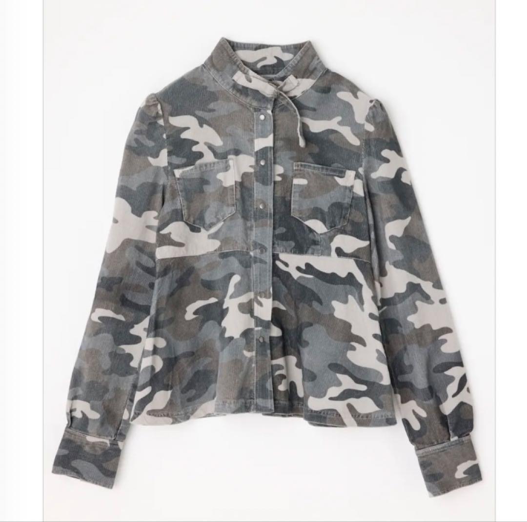 新品未使用LAGUA GEM PEPLUM CAMOトップスGRY