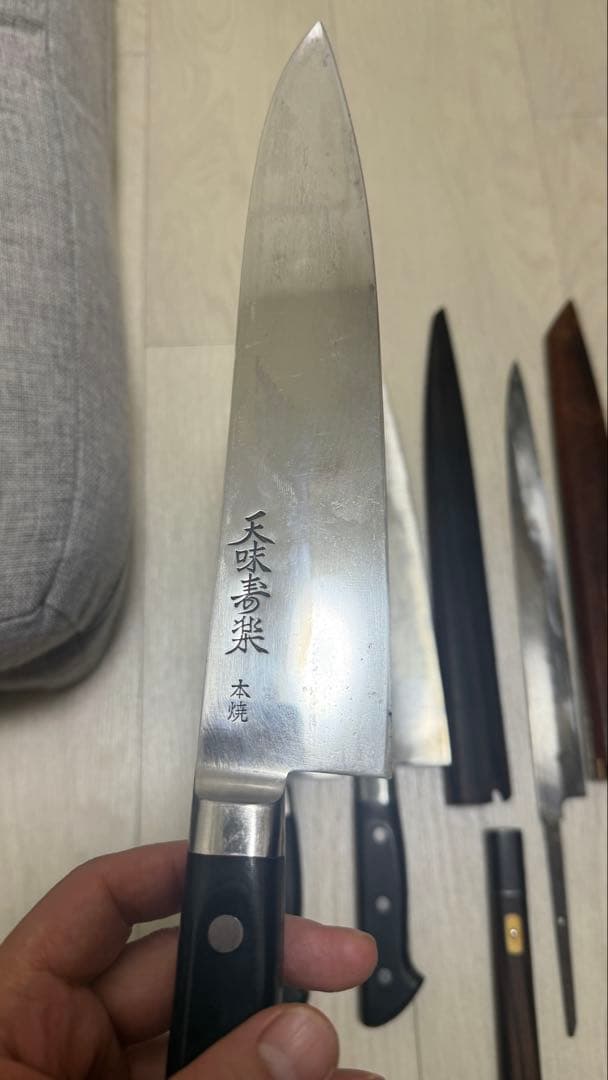 包丁 6本セット 芦博志 天味寿楽 池田正行作 牛刀 柳刃 刺身包丁 本焼