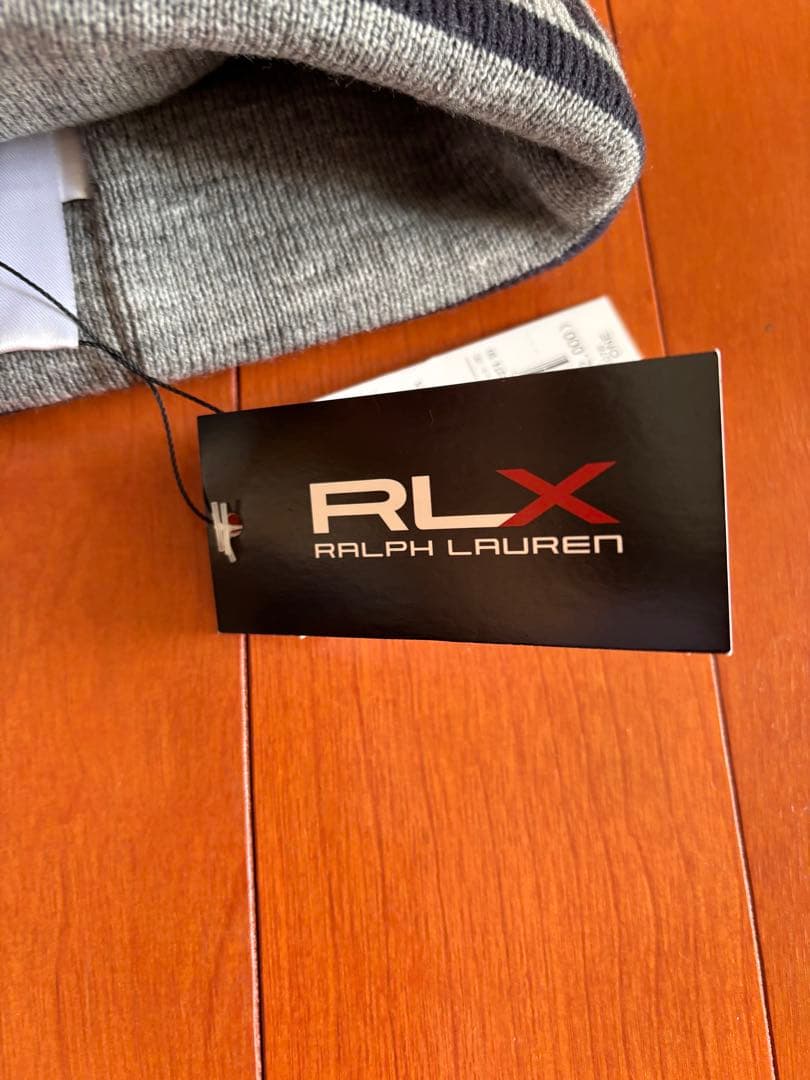 Ralph Lauren ニット帽 グレー/ネイビー