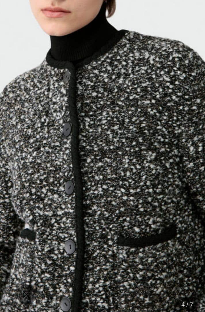 今季　セオリーリュクス　Troy Elenor Cardigan ツイード