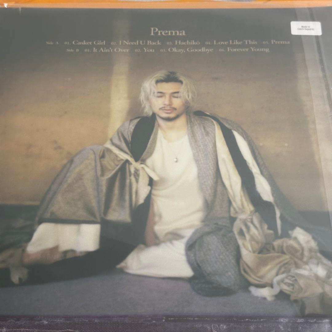 藤井風 Prema LP レコード 輸入盤 アナログ盤 1枚①
