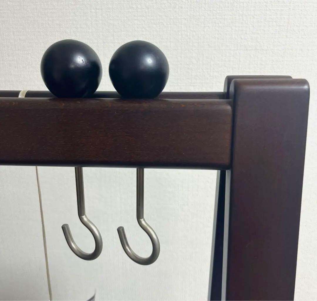 【こっしー】【直接引き取りも可】　大塚家具　ハンガーラック　ダークブラウン