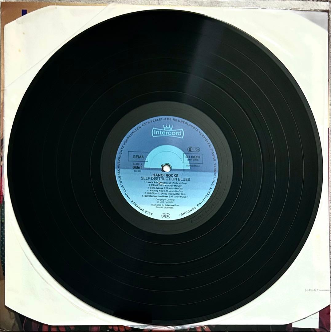 Hanoi Rocks Self Destruction Bluesドイツ盤LP