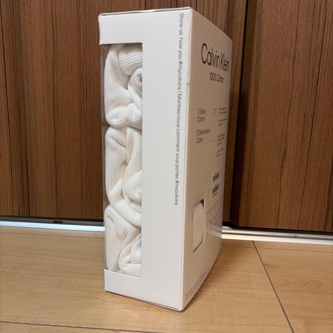 新品カルバンクライン タンクトップ 3枚パック サイズM ¥9350