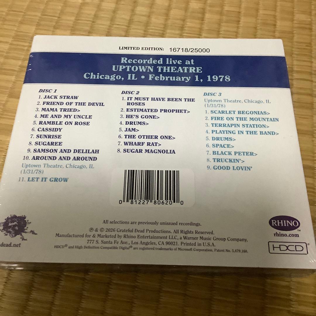 Grateful Dead Dave's Picks Vol. 57 CD③新品