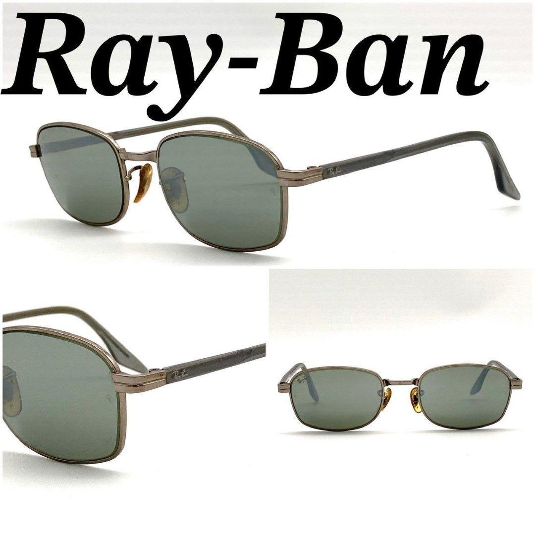 レイバン サングラス アイウェア メタル シルバー グレー ブラック 80210