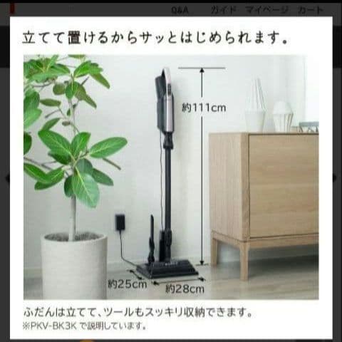 【新品・未開封】日立　掃除機（スティック・紙パック式） PKV-BK3K V
