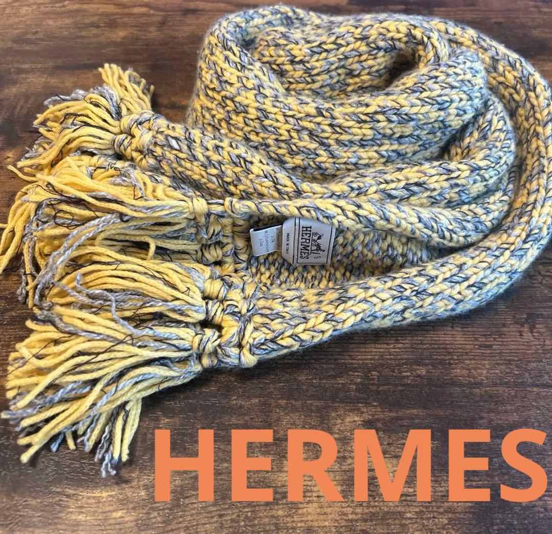未使用　男女兼用　エルメス　HERMES マフラー