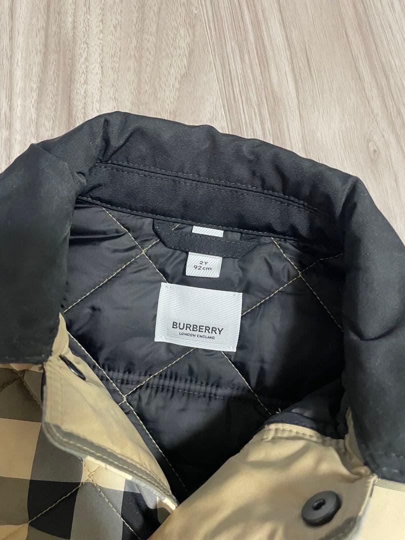 【美品】BURBERRY キルティングジャケット 92cm チェック柄