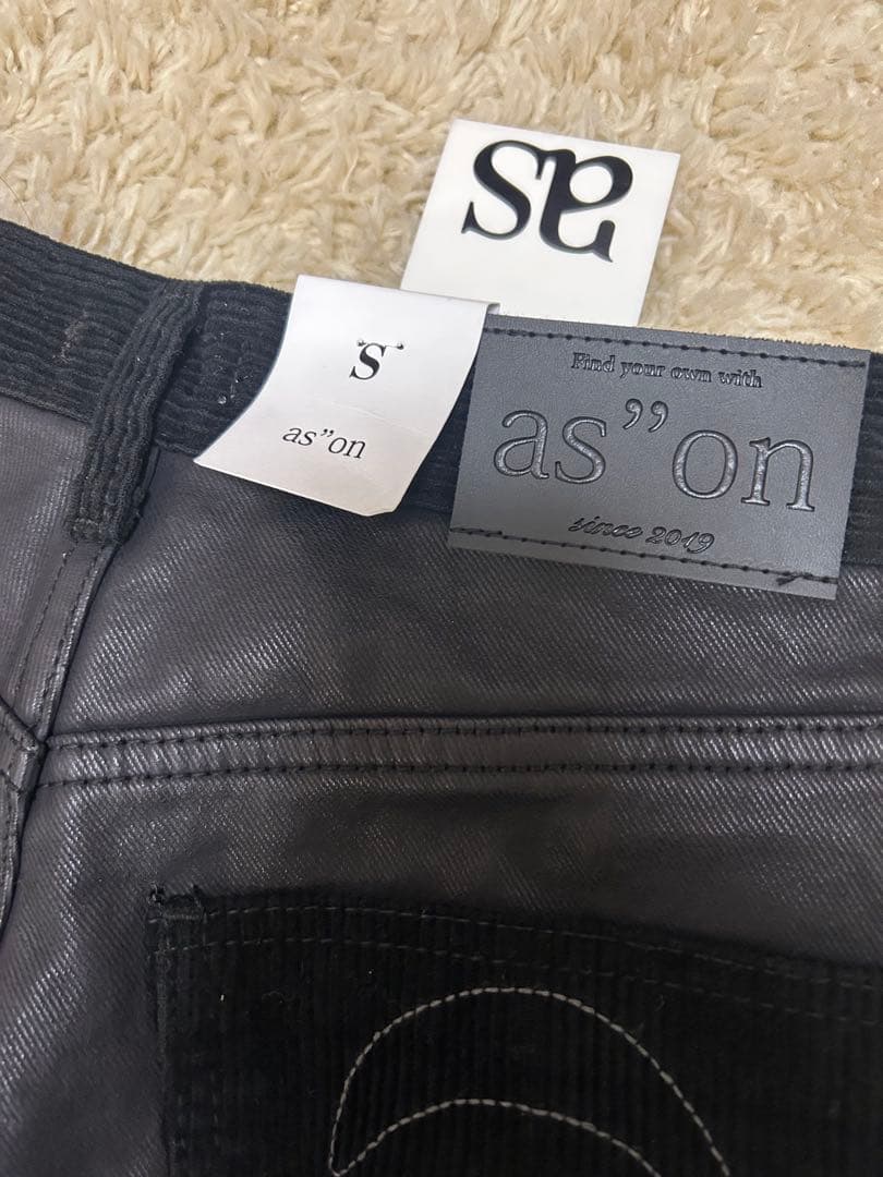 【最終値下げ】asonパンツLEATHER MIX CORDUROY PANTS
