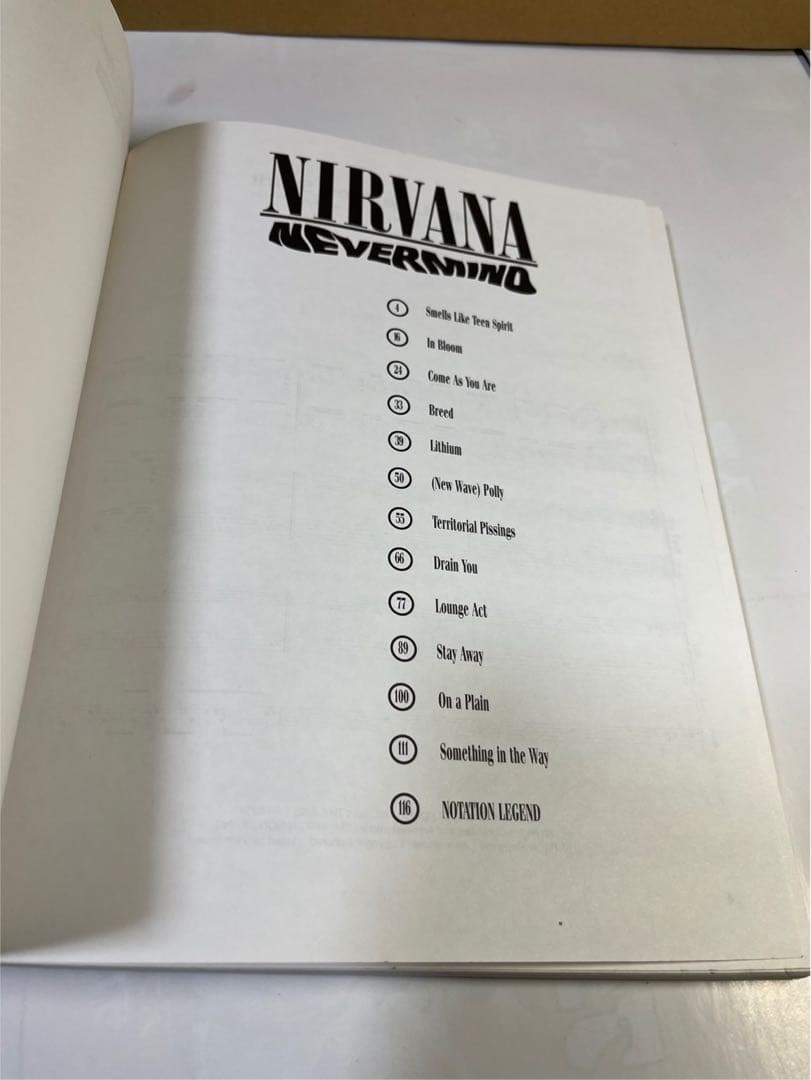 ニルヴァーナ　ネバーマインド　never mind バンドスコア　バンスコ