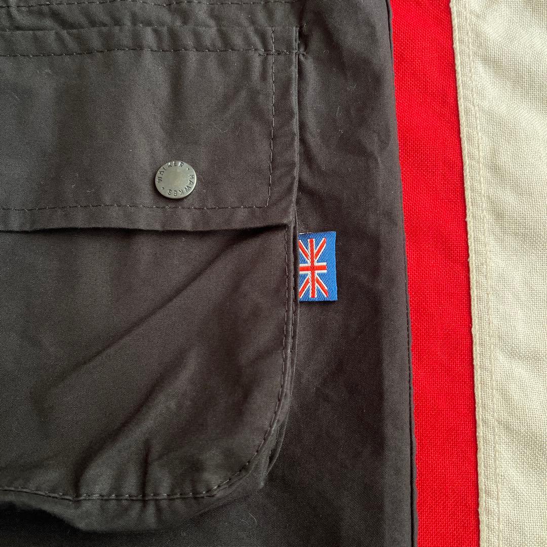 Walker & Hawkes オイルド ベスト M ブラック イギリス製
