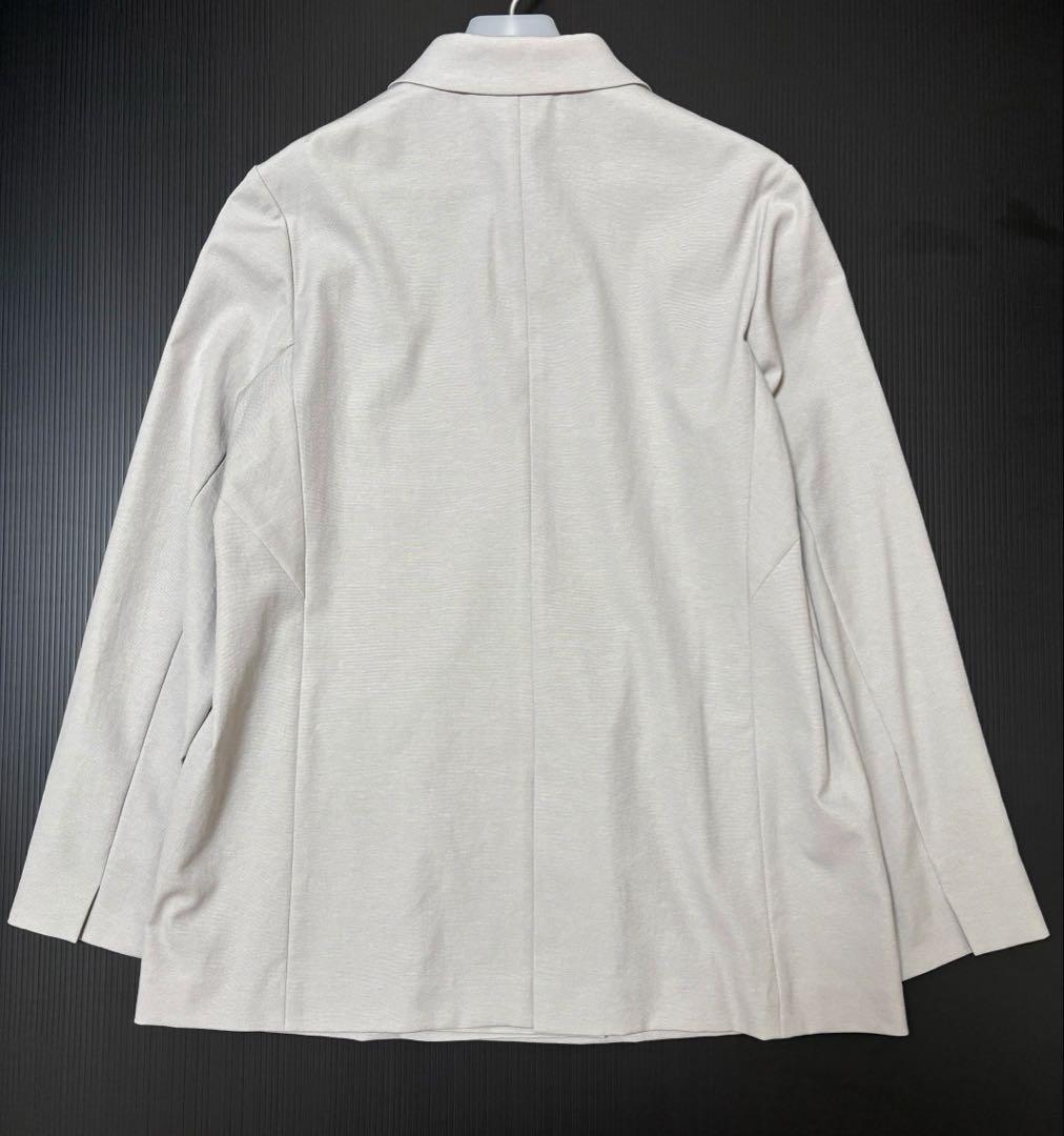 新品【iCB】リネン　ダブル　ブレスト　ジャケット　大きいサイズ　5L グレー
