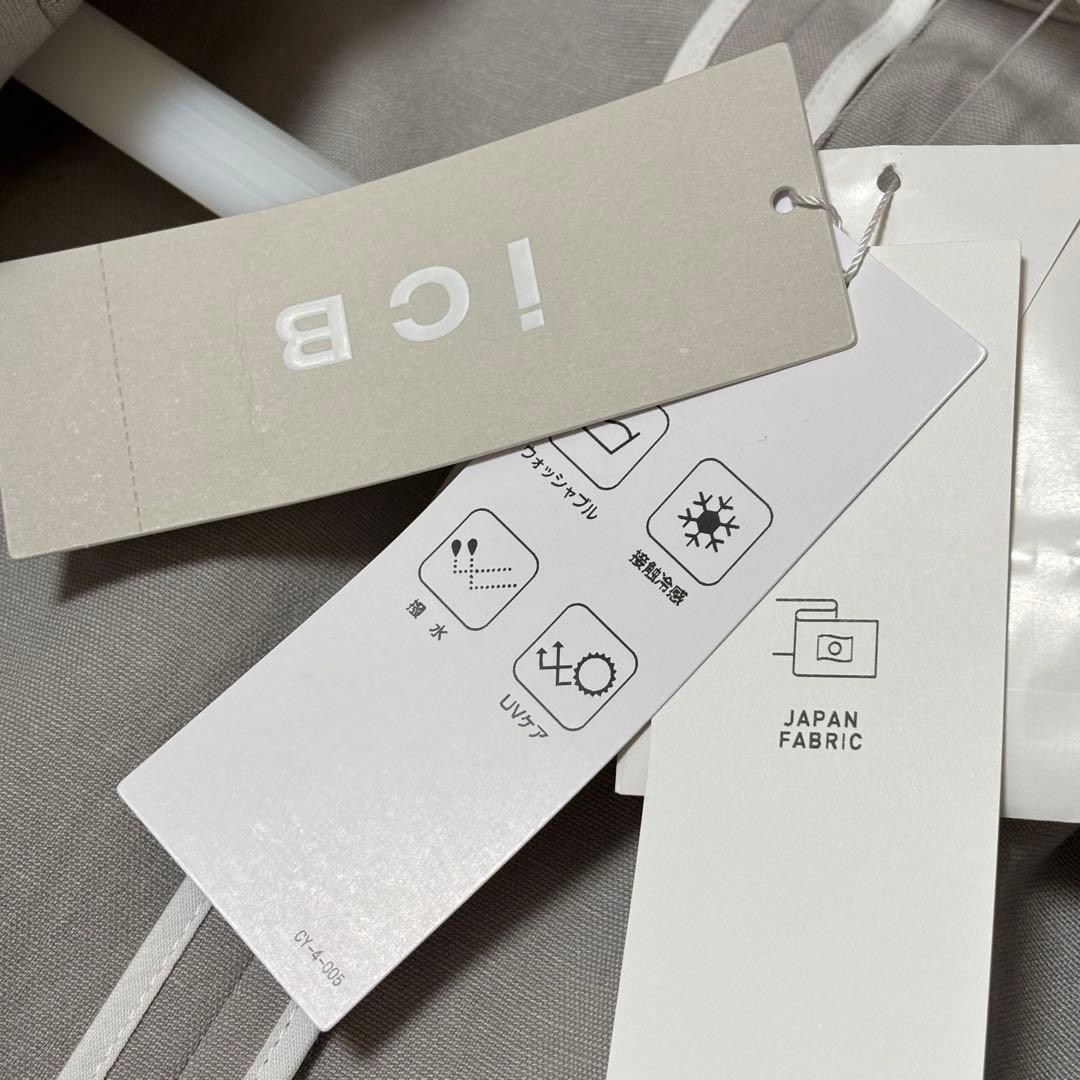 新品【iCB】リネン　ダブル　ブレスト　ジャケット　大きいサイズ　5L グレー