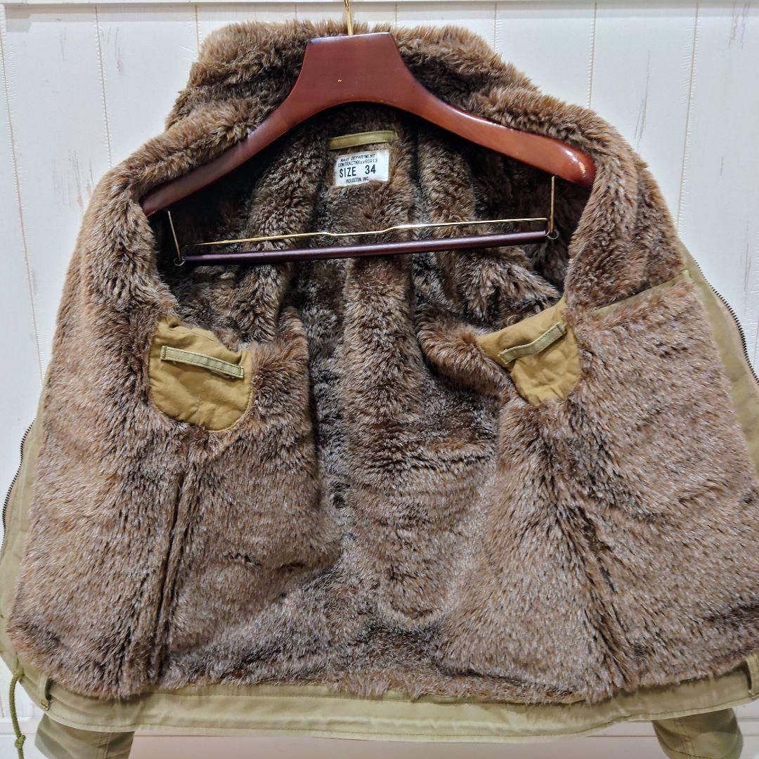 美品4万 ヒューストン デッキジャケット 34 N-1 N1 フライトジャケット