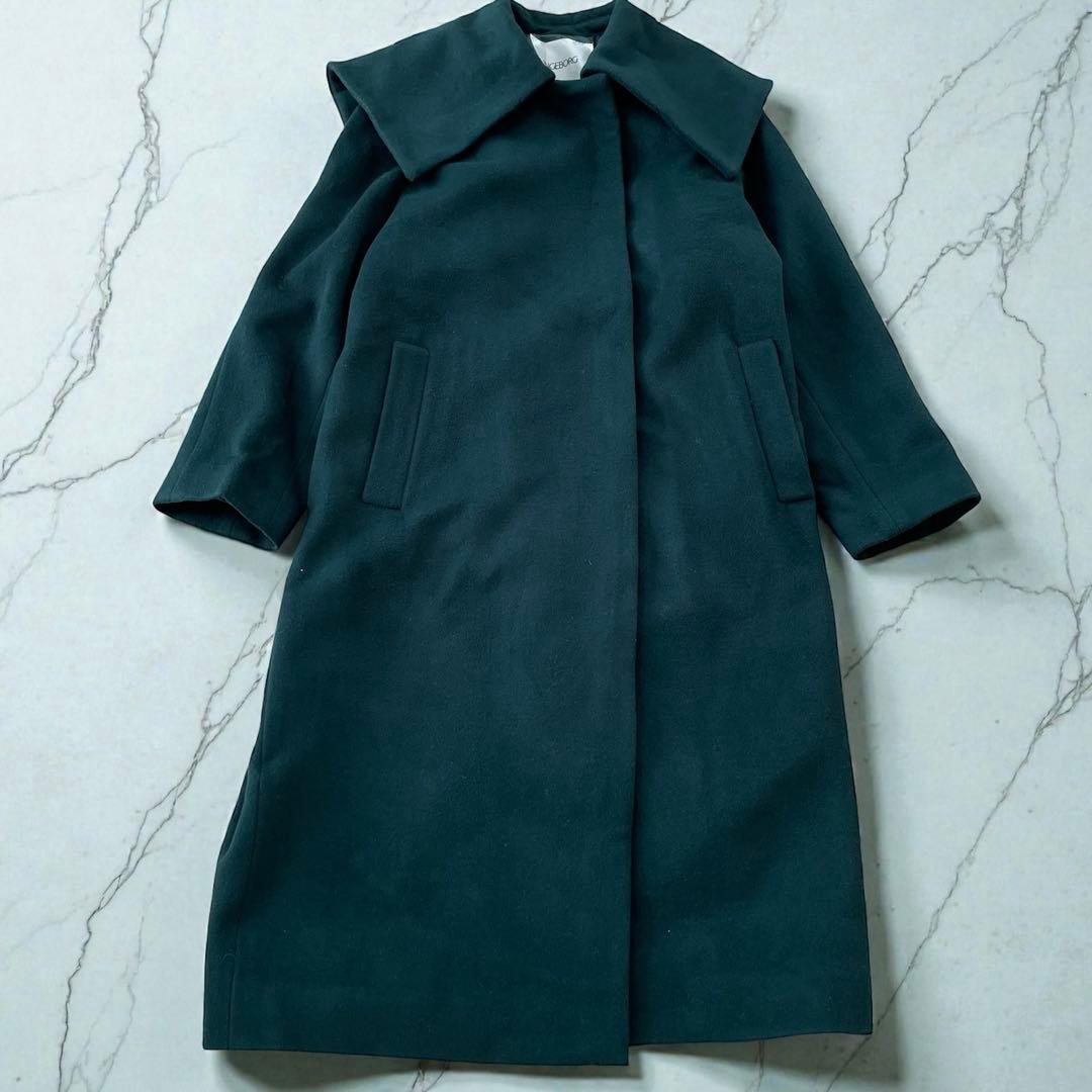 INGEBORG インゲボルグ24AW 完売品ウールフランネル ロングコート美品