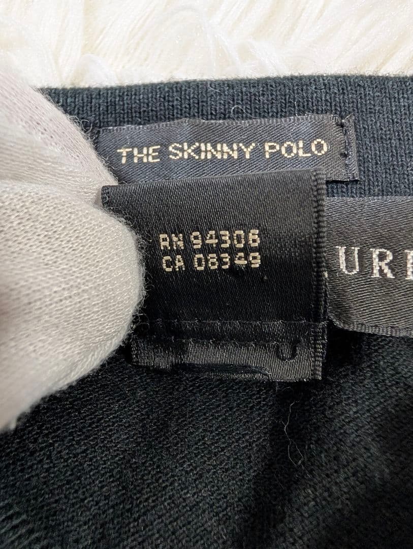 Ralph Lauren The Skinny Polo黒Mサイズ ビッグロゴ