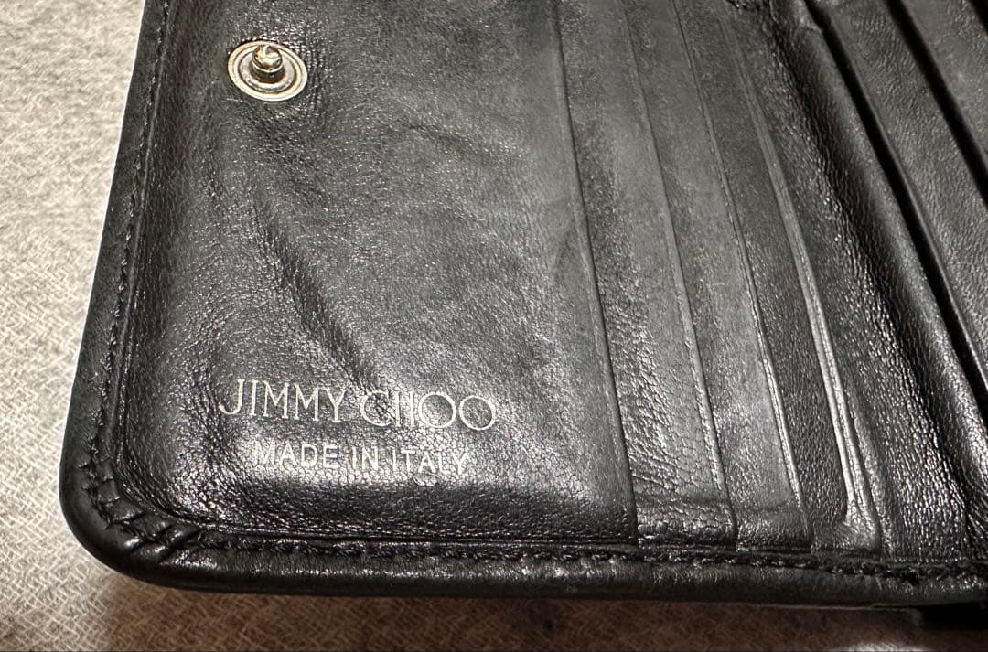 JIMMY CHOO ジミーチュウ　二つ折り財布　スタッズ