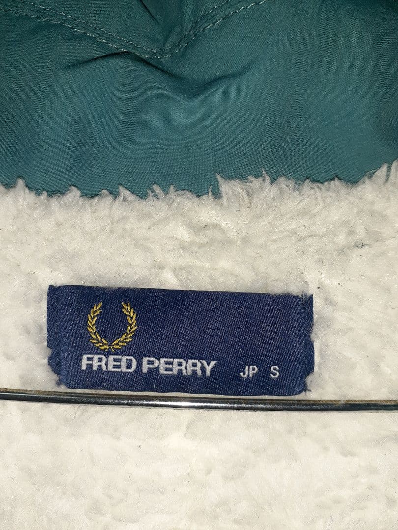FRED PERRY フレッドペリー ターコイズ色フード付きモッズコート