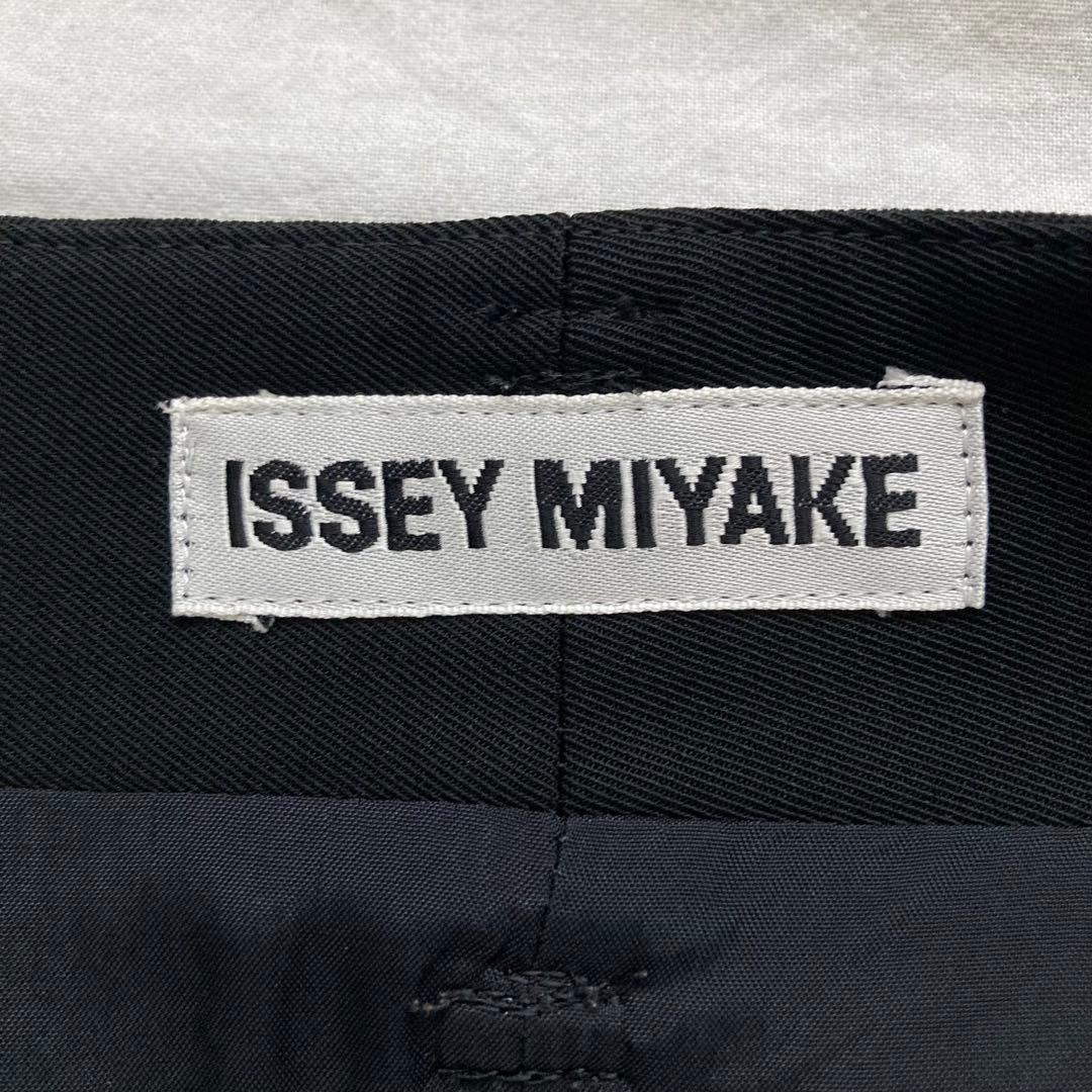 美品✨ISSEYMIYAKE イッセイミヤケ　ブラック　スリット　ロングスカート