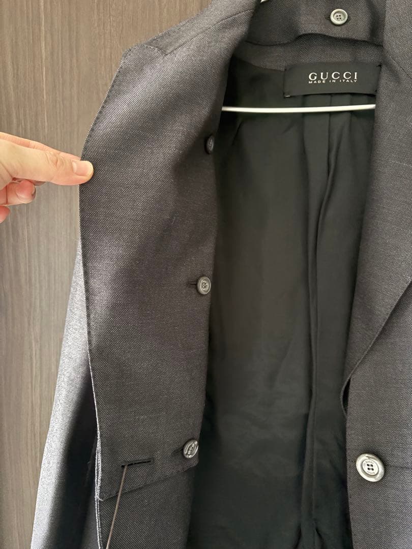 未使用GUCCI グレー テーラードジャケット