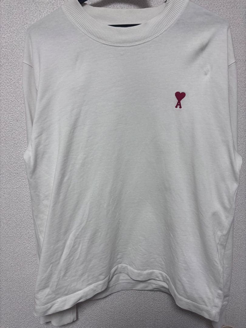 AMI PARIS De Coeur 長袖Tシャツ ホワイト ロング