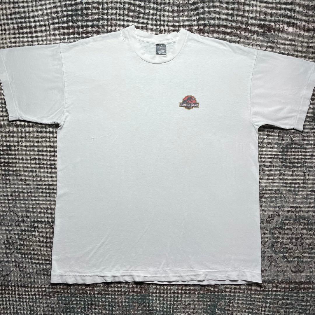 ヴィンテージ　ジュラシックパーク　Panasonic 映画　企業　ボロ　Tシャツ
