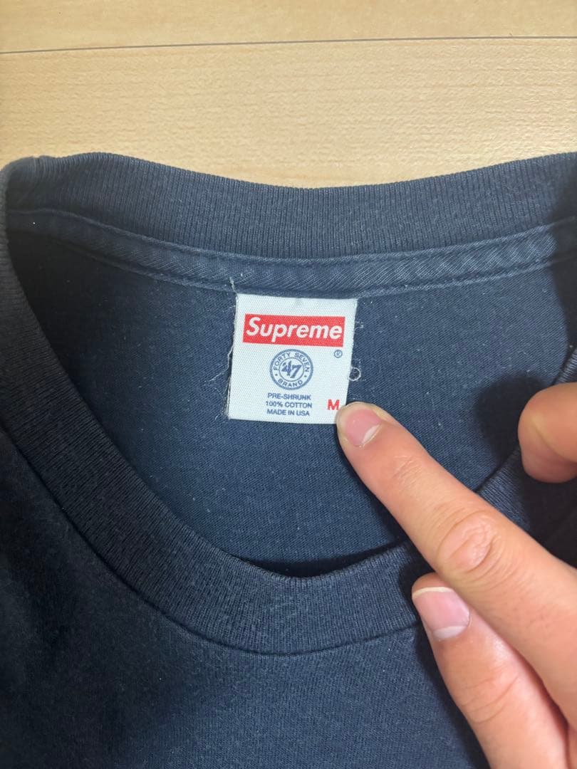 supreme Tシャツ　ヤンキースコラボ